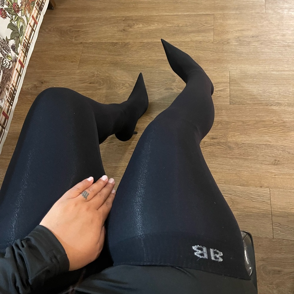 Balenciaga Thigh High Sock Knife Boots